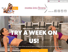 Tablet Screenshot of momsintofitness.com